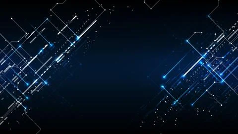 Vector abstract background technology illustration communication data securit Stock Illustration