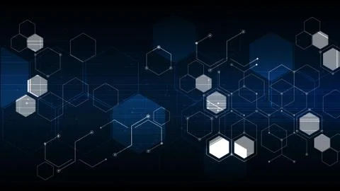 Vector abstract background technology illustration communication data securit Stock Illustration