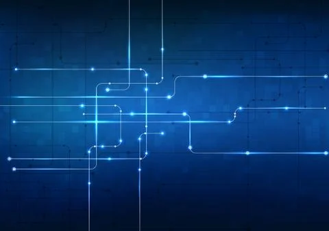 Vector abstract background technology illustration communication data securit Stock Illustration