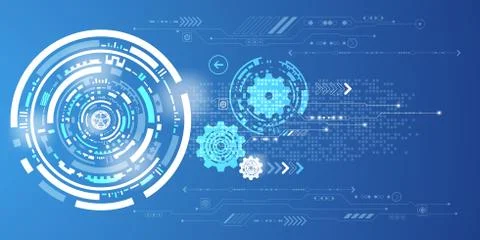 Vector abstract background technology innovation. Illustrazione stock