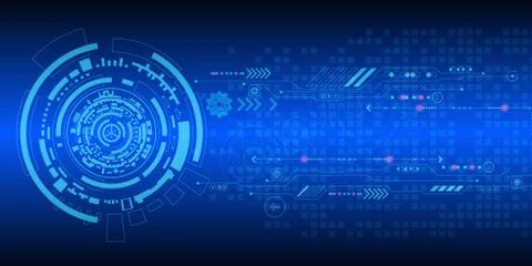 Vector abstract background technology innovation. Stock Illustration