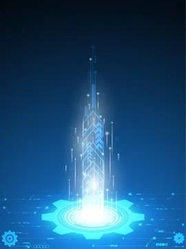 Vector abstract background technology innovation. 스톡 일러스트