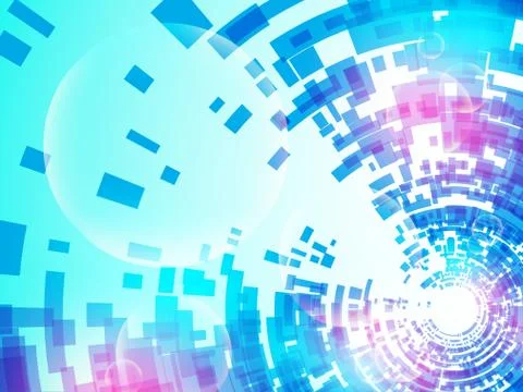 Vector abstract background technology innovation. Stock Illustration