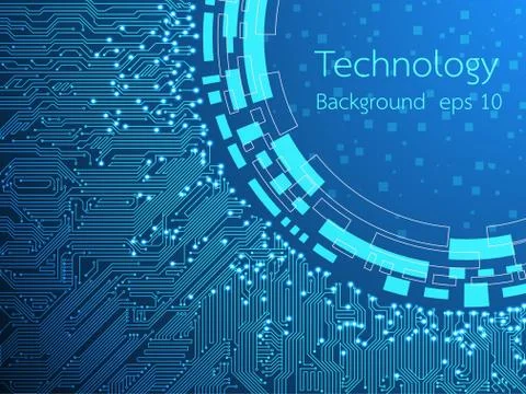 Vector abstract background technology innovation. Stock Illustration