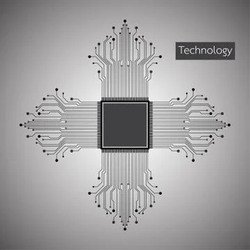 Vector abstract background technology innovation. Illustrazione stock