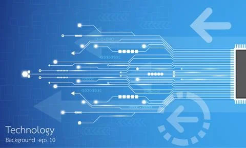 Vector abstract background technology innovation. Stock Illustration