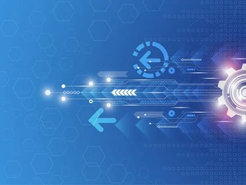 Vector abstract background technology innovation. Stock Illustration