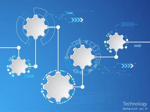 Vector abstract background technology innovation. Stock-Illustration