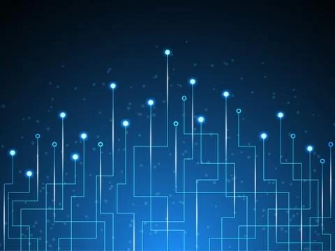 Vector abstract background technology innovation. Stock Illustration