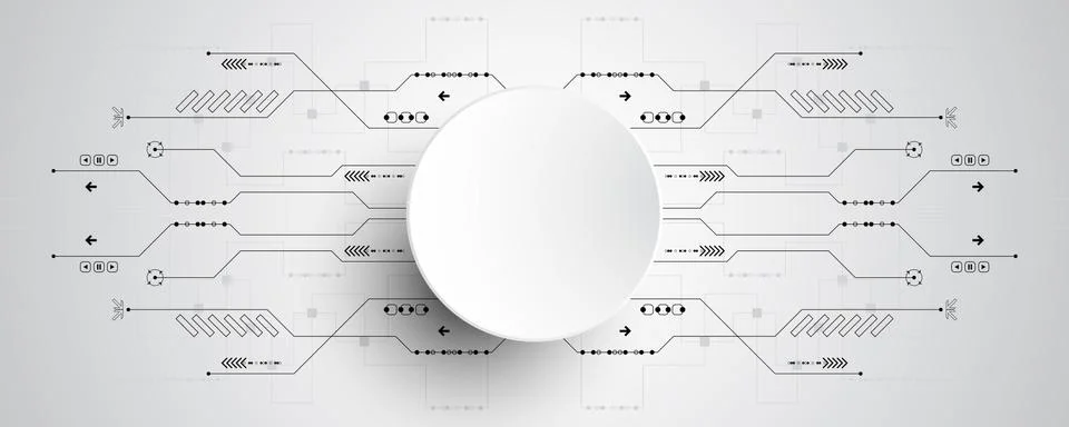 Vector abstract background technology innovation. Stock Illustration