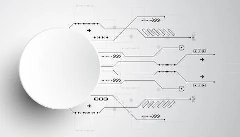 Vector abstract background technology innovation. Stock Illustration