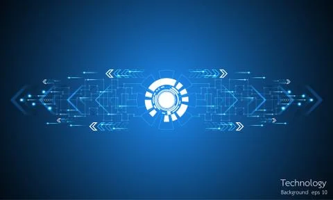 Vector abstract background technology innovation. Stock Illustration