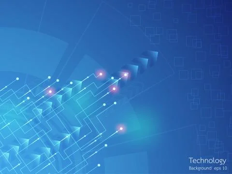 Vector abstract background technology innovation. Illustrazione stock