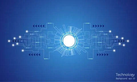 Vector abstract background technology innovation. Stock Illustration