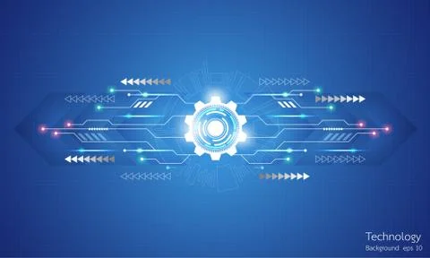 Vector abstract background technology innovation. Illustrazione stock