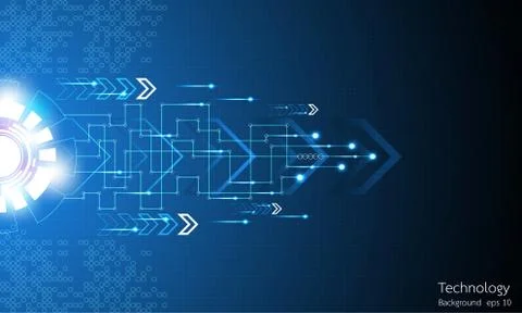 Vector abstract background technology innovation. Stock Illustration