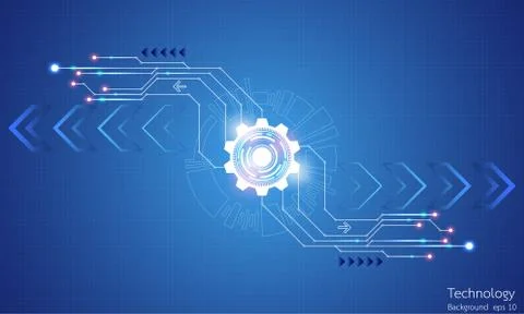 Vector abstract background technology innovation. Stock Illustration
