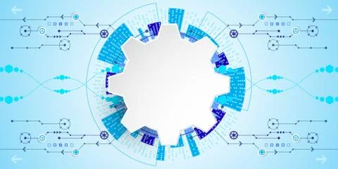 Vector abstract background technology innovation. 스톡 일러스트