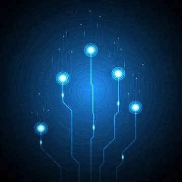 Vector abstract background technology innovation. Stock Illustration