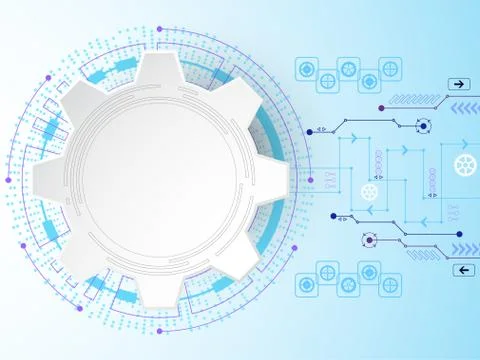 Vector abstract background technology innovation. Stock Illustration