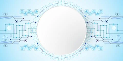 Vector abstract background technology innovation. Stock Illustration