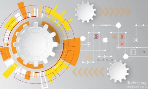 Vector abstract background technology innovation. Stock Illustration