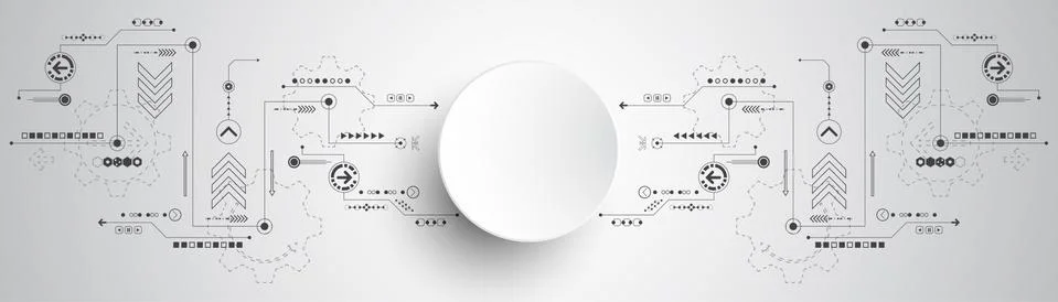 Vector abstract background technology innovation. Stock Illustration