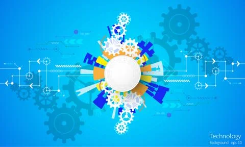 Vector abstract background technology innovation. Stock-Illustration