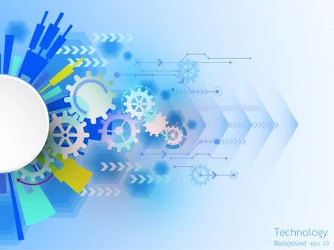 Vector abstract background technology innovation. Stock Illustration