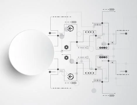 Vector abstract background technology innovation. Stockillustratie