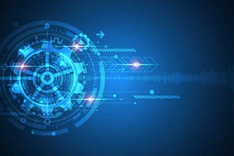 Vector abstract background technology innovation. Stock Illustration