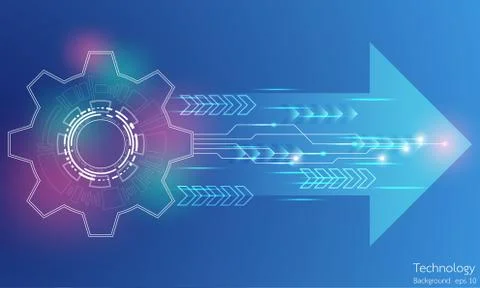 Vector abstract background technology innovation. Stock Illustration