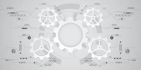 Vector abstract background technology innovation. Stock Illustration