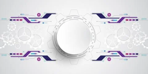 Vector abstract background technology innovation. Stock Illustration