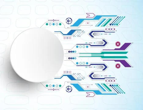 Vector abstract background technology innovation. Stock Illustration