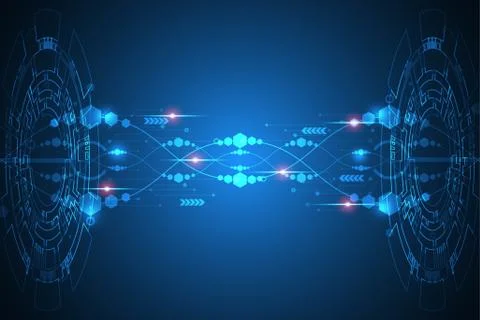 Vector abstract background technology innovation. Stock Illustration