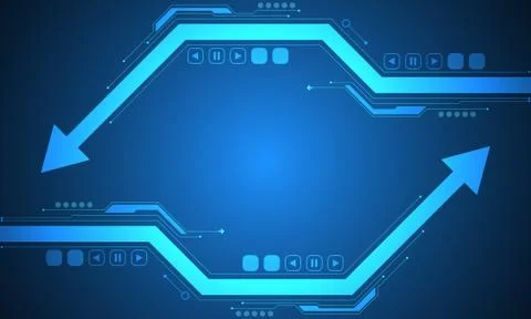 Vector abstract background technology innovation. Stock Illustration