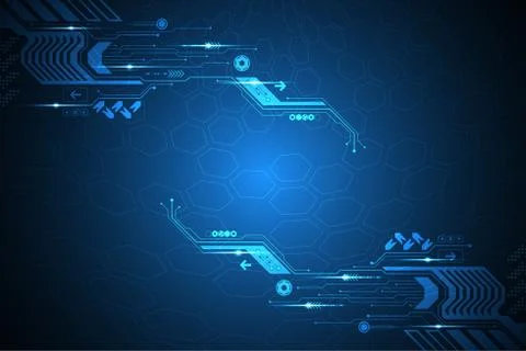 Vector abstract background technology innovation. Stock Illustration