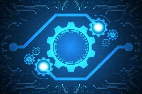 Vector abstract background technology innovation. Stock Illustration