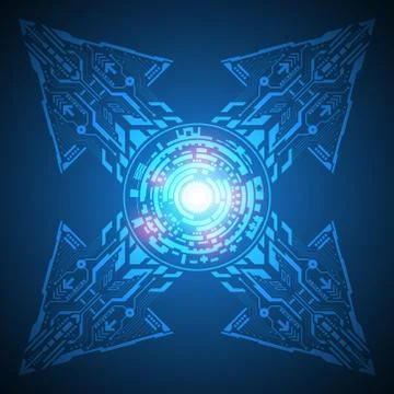 Vector abstract background technology innovation. Stock Illustration