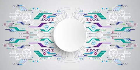 Vector abstract background technology innovation. Illustrazione stock