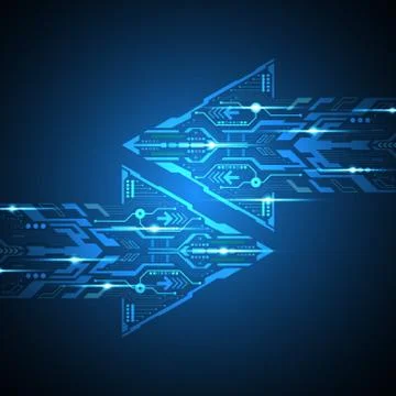 Vector abstract background technology innovation. Stock Illustration