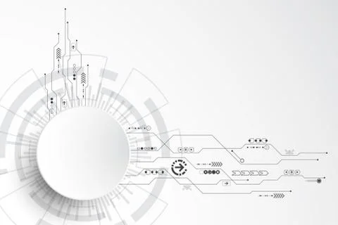 Vector abstract background technology innovation. Stock Illustration