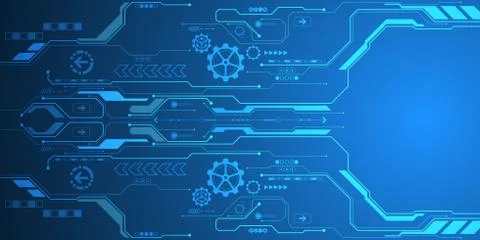 Vector abstract background technology innovation. Stock Illustration