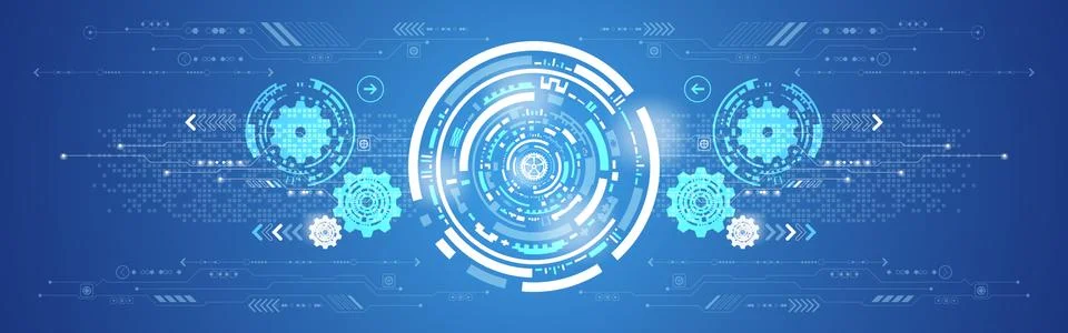 Vector abstract background technology innovation. Illustrazione stock