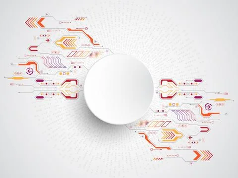 Vector abstract background technology innovation. Illustrazione stock
