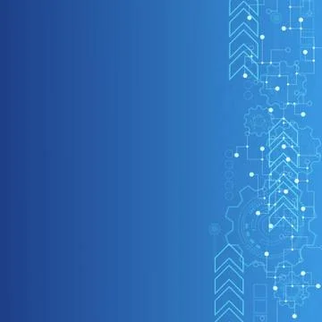 Vector abstract background technology innovation. Illustrazione stock