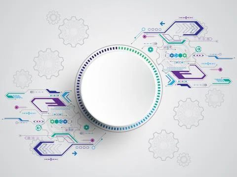 Vector abstract background technology innovation. Illustrazione stock