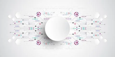 Vector abstract background technology innovation. Stock-Illustration