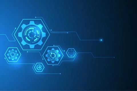 Vector abstract background technology innovation. Stock Illustration